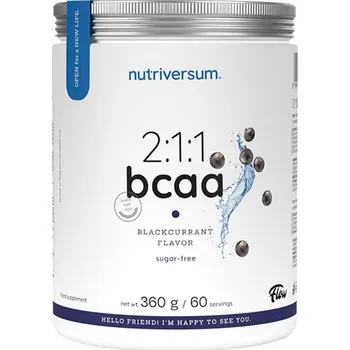 Aminokyselina Nutriversum 2:1:1 BCAA 360 g Příchuť: černý rybíz