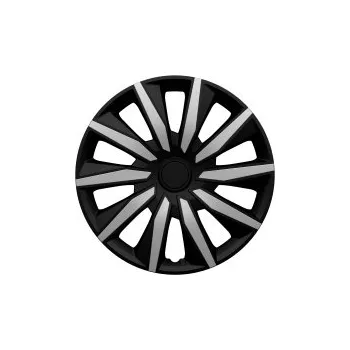 Poklice na kolo Poklice na kola 14" model Decente (barva stříbrná/černá) - 4 kusy