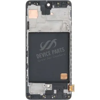 oem Lcd displej Samsung A51 + přední kryt černá OLED
