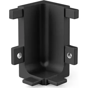 Nábytkové kování Paradox Slitinový vnitřní roh pro profily OLYMP - L / Černá matná