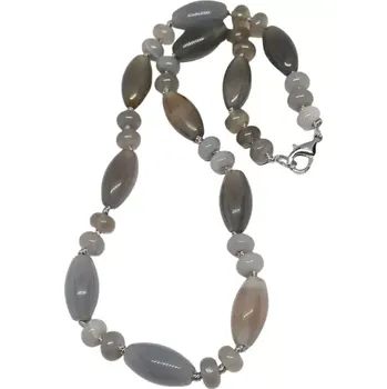 Náhrdelník Náhrdelník z achátu šedého – luxusní minerální šperk