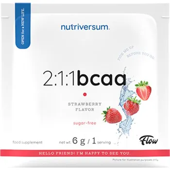 Aminokyselina Nutriversum 2:1:1 BCAA 6 g Příchuť: jahoda