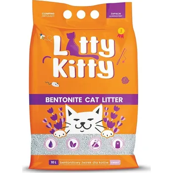 Podestýlka pro kočku LITTY KITTY Přírodní bentonitové stelivo 10 l (8 kg) levandule