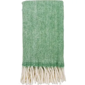 Zelená deka s příměsí vlny 130x170 cm Carmel – House Nordic ID_1796668
