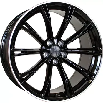 Alu kolo Alu kola Racing Line H5060, 20x9 5x112 ET23, černá + leštěný límec