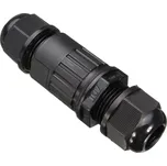 V-TAC Vodotěsná spojka na kabel Černá