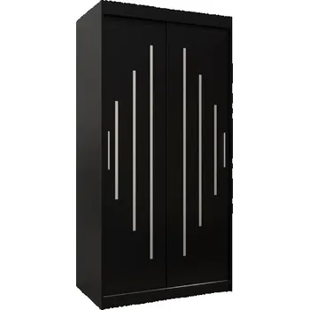 Šatní skříň Šatní skříň s posuvnými dveřmi YORK - 100x200cm Černá