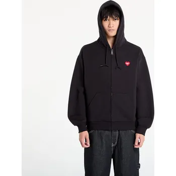Pánská mikina Mikina Carhartt WIP Hooded Heart II Hartt Sweat Jacket UNISEX Black XS