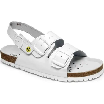 Pracovní oblečení SANDÁLY dámské bez tužinky 1718A ESD SRA BÍLÉ bílá 41