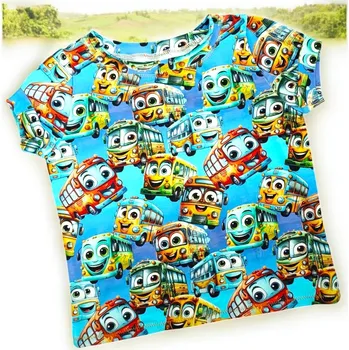 Klučičí tričko okaté autobusy Klučičí tričko