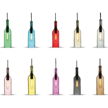 V-TAC Závěsná lampa láhev pro žárovky E14 Modrá