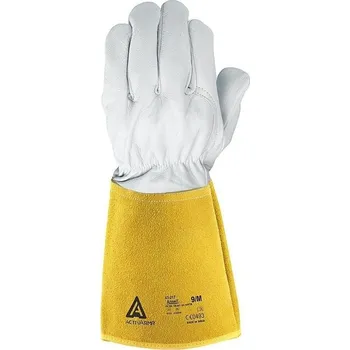 Pracovní oblečení RUKAVICE SVÁŘECÍ kozinka ACTIVARMR 43-217 bílá 9 (L)