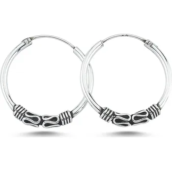 Náušnice Stříbrné kroužky BALI 1,8cm Ag 925; ≤1,4 g.