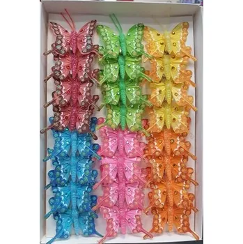 Velikonoční dekorace Motýl na kolíčku 5 cm – mix barev 1ks [B]