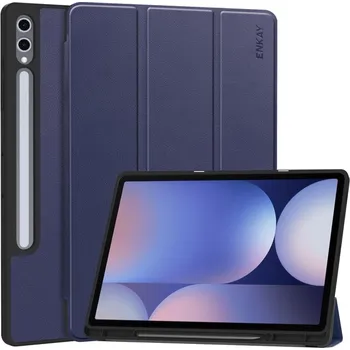 Příslušenství pro tablet ENKAY 93098 ENKAY LEATHER Zaklápěcí obal pro Samsung Galaxy Tab S10+ tmavě modrý