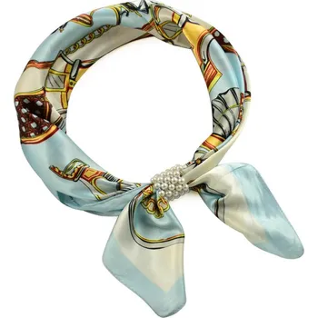 Šátek Šátek se sponkou Letuška Light 245lel009-01.31 - bílomodrý