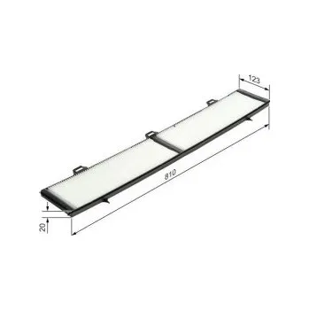 Kabinový filtr Kabinový filtr BMW 1 kupé (E82) Bosch - 120i, 125i, 135i, M, 118d, 120d, 123d -