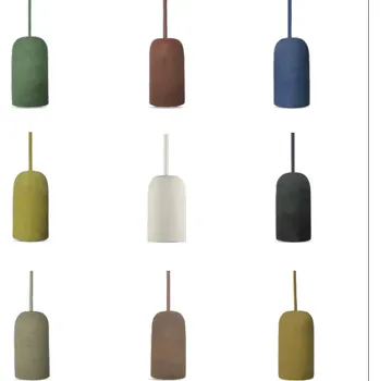 V-TAC Betonová závěsná lampa váza (9 barev) Modrá