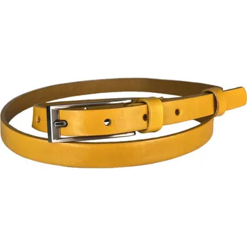 Opasek PENNY BELTS Kožený opasek 15-1-32 hořčicově žlutý - 105 cm