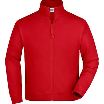 Pánská mikina MIKINA propínací 100% bavlna teplákovina JN 02.0058 red L