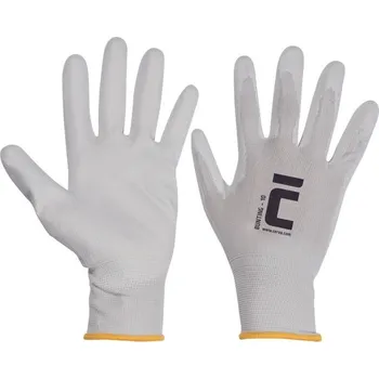 Pracovní rukavice RUKAVICE POVRSTVENÉ PU (dlaň) BUNTING bílá 6 (XS)