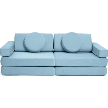 Pohovka Hrací pohovka a bunkr Ultra plyš Sky Blue Shappy - Play Sofa Original MINI