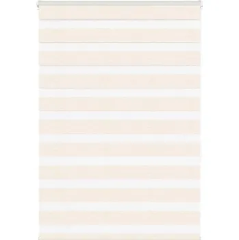 Stavební výplň vidaXL Zebra roleta šířka látky 95,9 cm polyester [4014755] Barva: Mramorově béžová