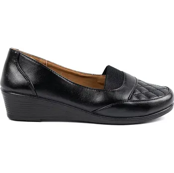 Dámské polobotky Pěkné dámské černé polobotky na klínku 41