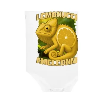 Žertovný předmět Lemonucci Ameleonni - Italian Brainrot - chameleon citron - dětské body s potiskem- Tričkový.cz