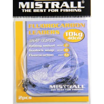 Mistrall Fluorocarbon leaders 40 cm 10 kg