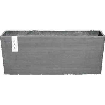 Květináč Výsadbový květináč Ecopots Bruges plastový 55 x 20 x 21 cm šedý