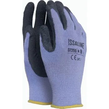 Pracovní rukavice RUKAVICE POVRSTVENÉ latex (dlaň) KNIT NBR 07255 šedá 9 (L)