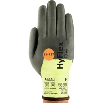 Pracovní rukavice RUKAVICE PROTIŘEZNÉ A TEPELNÁ RIZIKA do 100°C HYFLEX 11-427 žlutá 9 (L)