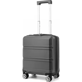 KONO Kabinové příruční zavazadlo s horizontálním designem - ABS - šedá - 25L