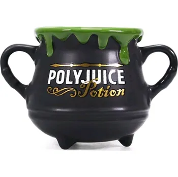Černý keramický 3D hrnek - kotlík Harry Potter: Polyjuice Potion - Lektvar (objem 325 ml)