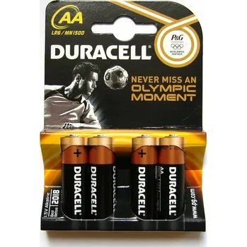 Článková baterie Duracell Baterie Duracell 1500 AA tužková 1,5V 4 kusy