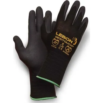 Pracovní rukavice RUKAVICE POVRSTVENÉ PU (dlaň) DEXITOUCH černá 7 (S)
