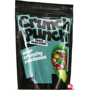 Cukrovinka Crunch Punch Sour Crunchy Rainbows 50g