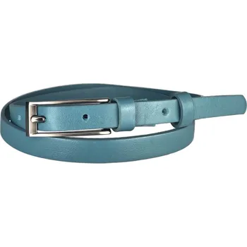 Opasek PENNY BELTS Kožený opasek 15-1-57 modrý - 90 cm