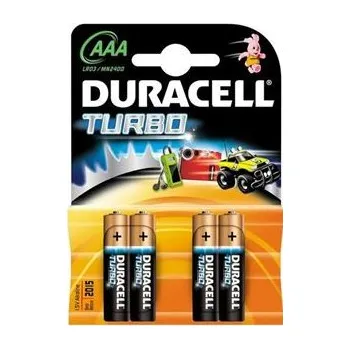 Článková baterie Duracell Baterie Duracell TURBO AAA mikrotužka 1,5V 4 kusy