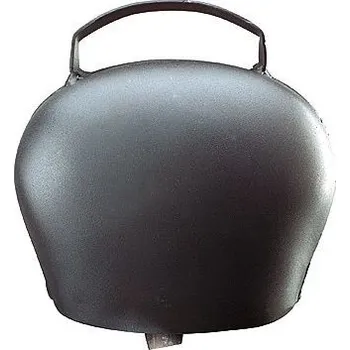 Pastevní zvonec, zvonek pro ovce, kozy, skot plechový ocelově modrý průměr 150 mm