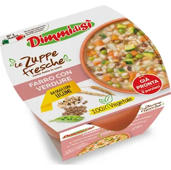Hotové jídlo DimmidiSì Polévka se zeleninou a pšenicí špaldou (2 porce)