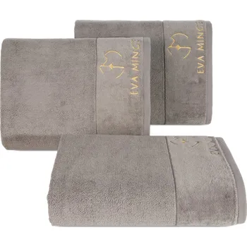 Ručník BAVLNĚNÝ RUČNÍK EVA MINGE GAJA 30X50 CM STŘÍBRNÁ