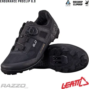 Pánské cyklistické tretry Boty na kolo Leatt MTB 6.0 ProClip Endurance Shoe Black 2025 9 US
