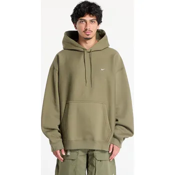 Pánská mikina Mikina Nike Solo Swoosh Men's Pullover Hoodie Medium Olive/ Medium Olive/ White M