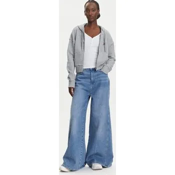 Pánské oblečení Tommy Jeans Mikina DW0DW21147 Šedá Boxy Fit XL