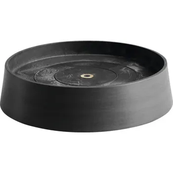 Květináč Miska pod květináč Ecopots Oslo plastová Ø 28,9 cm x 32,2 x 8,5 cm tmavě šedá