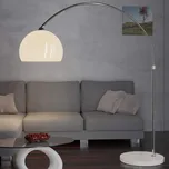 Stojací oblouková lampa s mramorovou základnou 146-220 cm