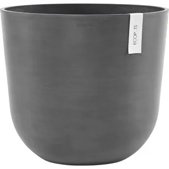 Květináč Květináč Ecopots Oslo plastový Ø 42,6 cm 45 x 45 x 39,4 cm šedý