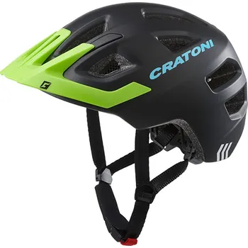 Cyklistická přilba Dětská helma CRATONI Maxster Pro Black/Lime Matt - XS/S (46-51cm)